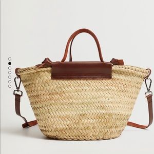New Leather handmade basket